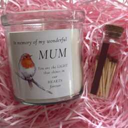 In Memory Of Mum Candle - With Match Jar - thumbnail 2