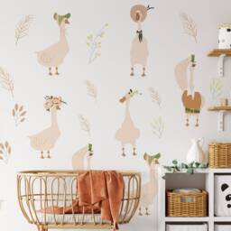 Goose Nursery Wall Decals - Farmhouse Style, Gender Neutral Decor - thumbnail 2