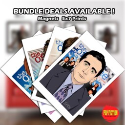 The Office, Michael Scott, Dwight Shrute, Jim Halpert, Pam Beasley, Original Artwork Canvas & Prints. Collectible. Digital Mix-Media Art - thumbnail 3