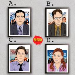The Office, Michael Scott, Dwight Shrute, Jim Halpert, Pam Beasley, Original Artwork Canvas & Prints. Collectible. Digital Mix-Media Art - thumbnail 2