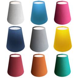Colourful Candle Clip Lampshade, Small Wall Sconce Lampshade Set, Set Of Lampshades - thumbnail 1