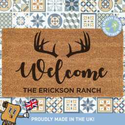 Welcome Ranch Doormat, Family To My Ranch, Decor, Customised Doormat - thumbnail 1