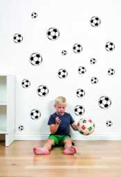Football Wall Decals Kids Room Decor, Set Of 9