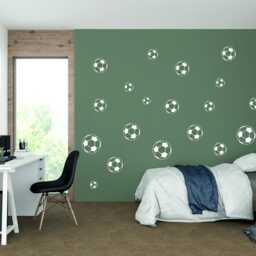 Sale Football Wall Decals Kids Room Decor, Set Of 9 - thumbnail 2
