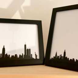 New York Photo Frame, Skyline, 21st Birthday Gift, 30Th Couples Gifts, Gift - thumbnail 3