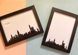New York Photo Frame, Skyline, 21st Birthday Gift, 30Th Couples Gifts, Gift - thumbnail 1