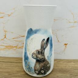 Bunny Vase, Rabbit Gifts, Decorations, Hare Lovers, Bunnies - thumbnail 3