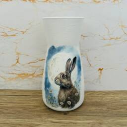 Bunny Vase, Rabbit Gifts, Decorations, Hare Lovers, Bunnies - thumbnail 2