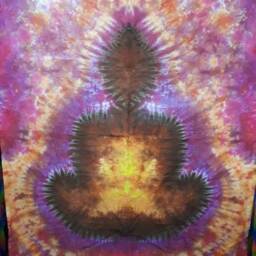 Tie Dye Tapestry Wall Hanging Psychedelic Buddha 150x220cm Handmade - thumbnail 4