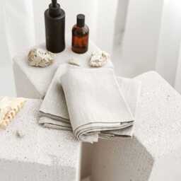 Large Linen Bath Towel Organic Natural Bathroom, Spa, Sauna, Beach Towels. Eco Friendly Travel, Yoga, Gym Sheet, Christmas Towel Set - thumbnail 3
