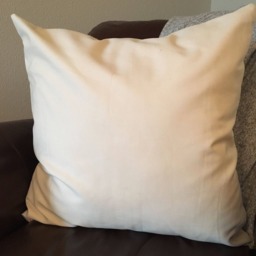 Floral Appliqu?? Pillow Cover Cream & White Farmhouse Decor - thumbnail 3