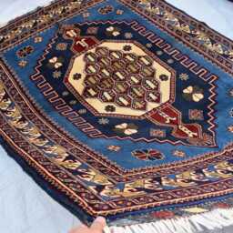 Handmade Maranus Wool Rug Authentic Afghan Carpet - 6.7x4.9 Ft - thumbnail 4