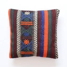 striped Pillow Turkish Boho Kilim Pillows Cover Bohemian 45x45 Navajo - thumbnail 1