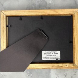 5Th Anniversary Picture Frame - 5x7 Holds 3x5 Photo Wedding Gift Wood For Her Our - thumbnail 4