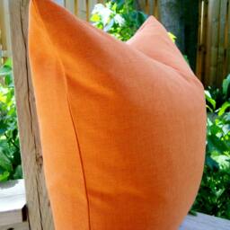 "Decorative Designer Orange Solid Indoor/Outdoor Pillow Cover 18"" X 18"", 16"" 16"", 12"" 20"" Or 10" - thumbnail 2