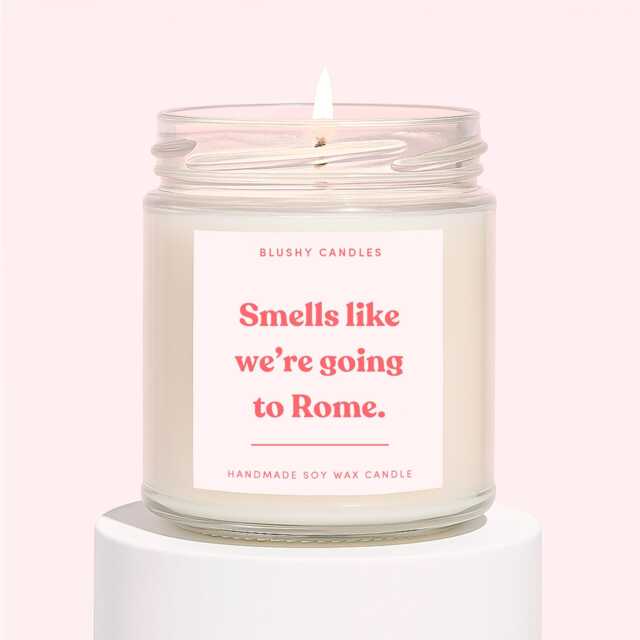 Rome Gifts - We're Going To Surprise Candle Trip Reveal - image 1