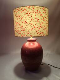 Lampshade 30cm Diameter X 21cm High - Handmade Using Hand Printed Japanese Chiyogami Paper - thumbnail 1