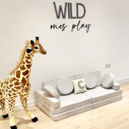 Where The Wild Ones Play Sign, Safari Playroom Wooden Wall Art, Jungle Nursery Decoration, Decor - thumbnail 2