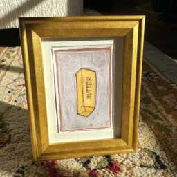 "Butter Painting Print Kitchen Food Art - 2.25"" X 3.25" - thumbnail 2