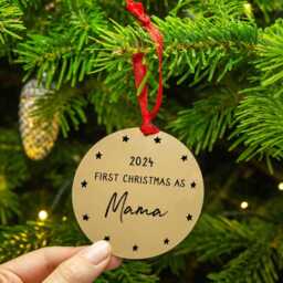 First Christmas As Mummy Personalised New Mum Decoration - thumbnail 2