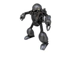 Z Gok Inspired Robot Sculpture, 7 Tall, 100% Handmade From Metal Scrap, Good Gift For Him/Her Who Loves Animation - thumbnail 1