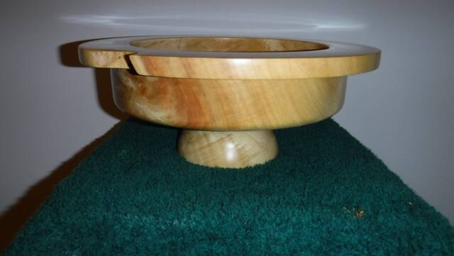 Figured Box Elder Art Deco Styled Bowl - image 1