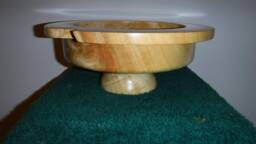 Figured Box Elder Art Deco Styled Bowl - thumbnail 1