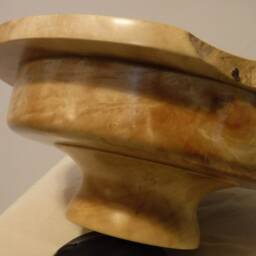 Figured Box Elder Art Deco Styled Bowl - thumbnail 4