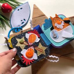 Personalised Felt Quiet Book From 6 Month To 2 Years, Educational Book, Felt Busy Book, Baby Activity Book. Kids - thumbnail 2