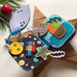 Personalised Felt Quiet Book From 6 Month To 2 Years, Educational Book, Felt Busy Book, Baby Activity Book. Kids - thumbnail 3