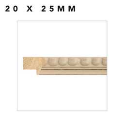 Embossed Wood Beaded Photo Frame, Custom Color, Handmade - thumbnail 4
