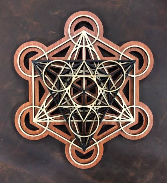 Metatron's Cube Wall Art 17.75 - image 1