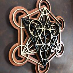 Metatron's Cube Wall Art 17.75 - thumbnail 2