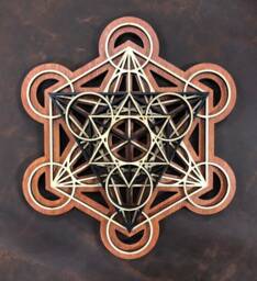 Metatron's Cube Wall Art 17.75 - thumbnail 1