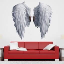Angel Wings Wall Decal Large Sticker Graffiti Decor Street Art Printable - thumbnail 4