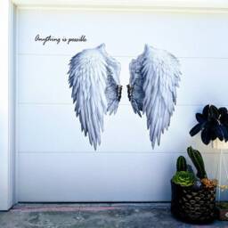 Angel Wings Wall Decal Large Sticker Graffiti Decor Street Art Printable - thumbnail 3