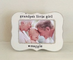 Grandpas Little Girl Picture Frame, Gift For Grandpa, Papa Grandparents Father's Day Frame From Grandchild - thumbnail 1