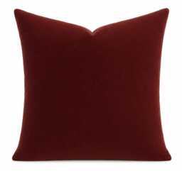 Rust Velvet Pillow Cover, Burnt Orange Throw Pillow, Luxury Solid Cushion, Terracotta Accent Fall Home Decor - thumbnail 1