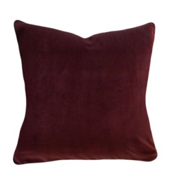 Rust Velvet Pillow Cover Plush Accent - thumbnail 1