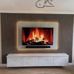Media Wall Package With 2.4M Unit & Tv Panel - Acoustic Panels - thumbnail 2