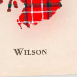 Clan Wilson Scottish Tartan Map - Of Scotland Family Wall Decor, Ready To Hang - thumbnail 4