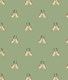 Custom Mallard Duck Crib Sheet, Sage Green Hunting Nursery Bedding Cotton Fitted Mini Grandmillennial Baby Boy Shower Gift - thumbnail 2