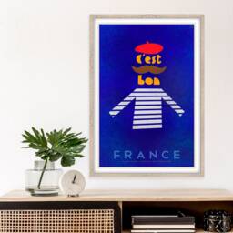France Travel Poster C'est Bon, Vintage Art Print - thumbnail 2