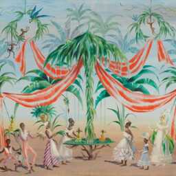 Gilbert Adrian - 1903-1959 African Dream Printed Custom Made Window - Vnt-70 Roller Blind Regular Or Blackout, Chain Cordless - thumbnail 2