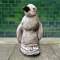 Stone Penguin Sculpture Concrete Bird Figurine Cement Ornament Outdoor Wildlife Statue Front Door Decoration Penguin Lover Gift - thumbnail 3