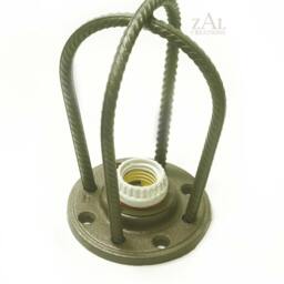 Rebar Sconce. Wall/Ceiling Light. Industrial. Steampunk - thumbnail 3