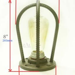 Rebar Sconce. Wall/Ceiling Light. Industrial. Steampunk - thumbnail 4