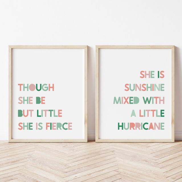 Sunshine Hurricane Print Set - Kids Room Wall Art - image 1