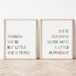 Sunshine Hurricane Print Set - Kids Room Wall Art - thumbnail 1