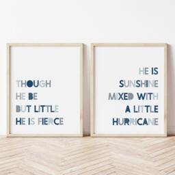 Sunshine Hurricane Print Set - Kids Room Wall Art - thumbnail 3